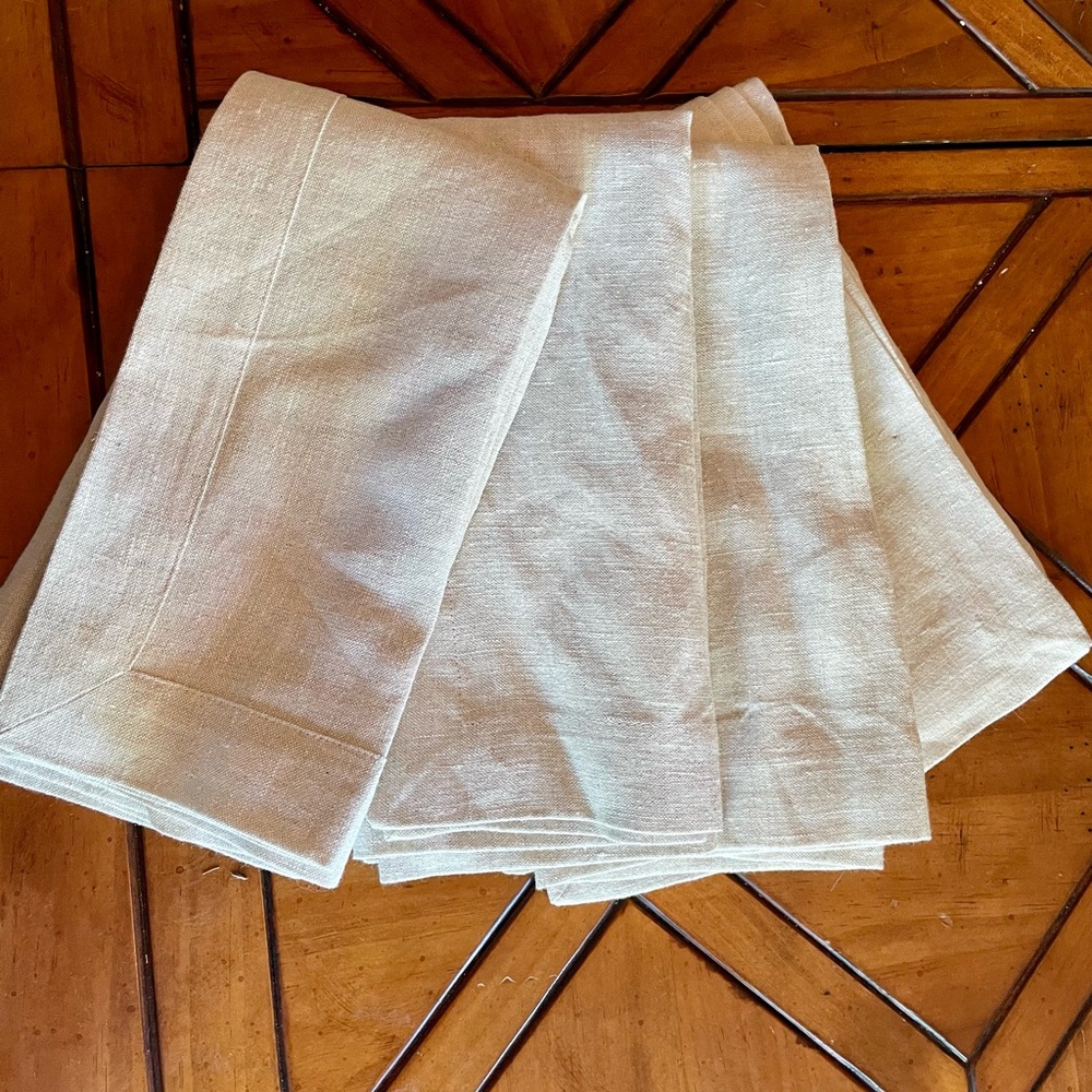 NEW 4 Pottery Barn 100% linen napkin